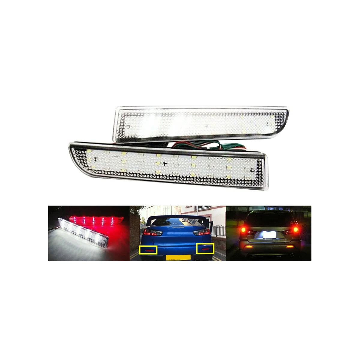 Enquêter stop MR515740 LED pour Mitsubishi Lancer, feu de pare-chocs arrière