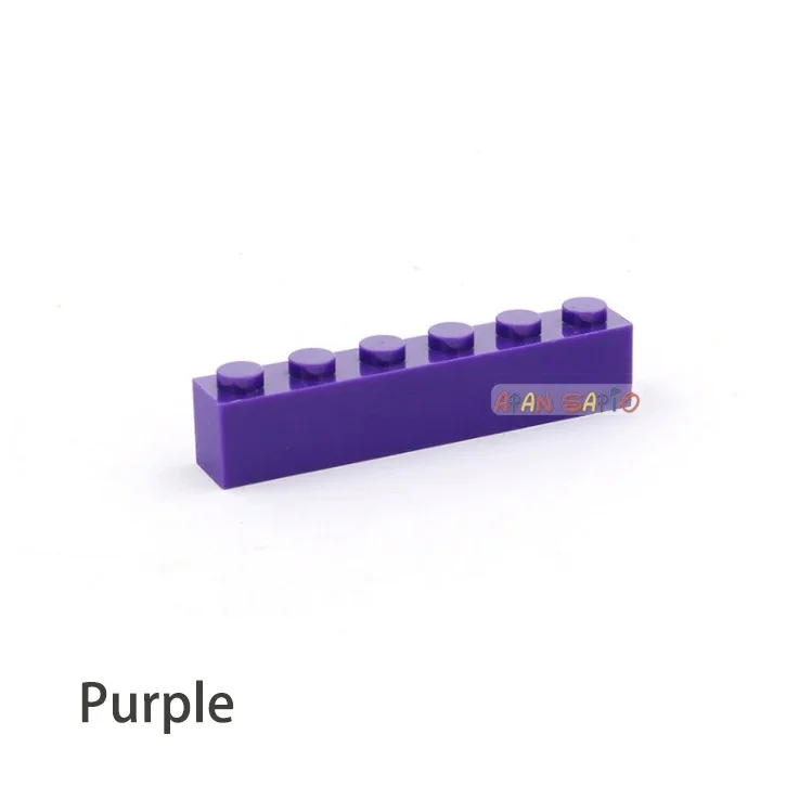 40 stücke Bausteine DIY dicke 1x6 Punkte 16 Farbe Ziegel Größe Kompatibel Mit 3009 ziegel kinder spielzeug pädagogisches für kinder