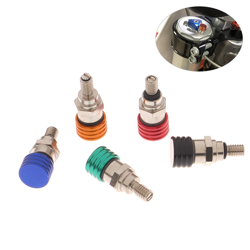 M4/M5 Motorcycle Fork Air Bleeder Valve - Compatible with KTM, CRF, YZF, RMZ, KXF Dirt Bike-Aluminum Alloy Pressure Relief Valve