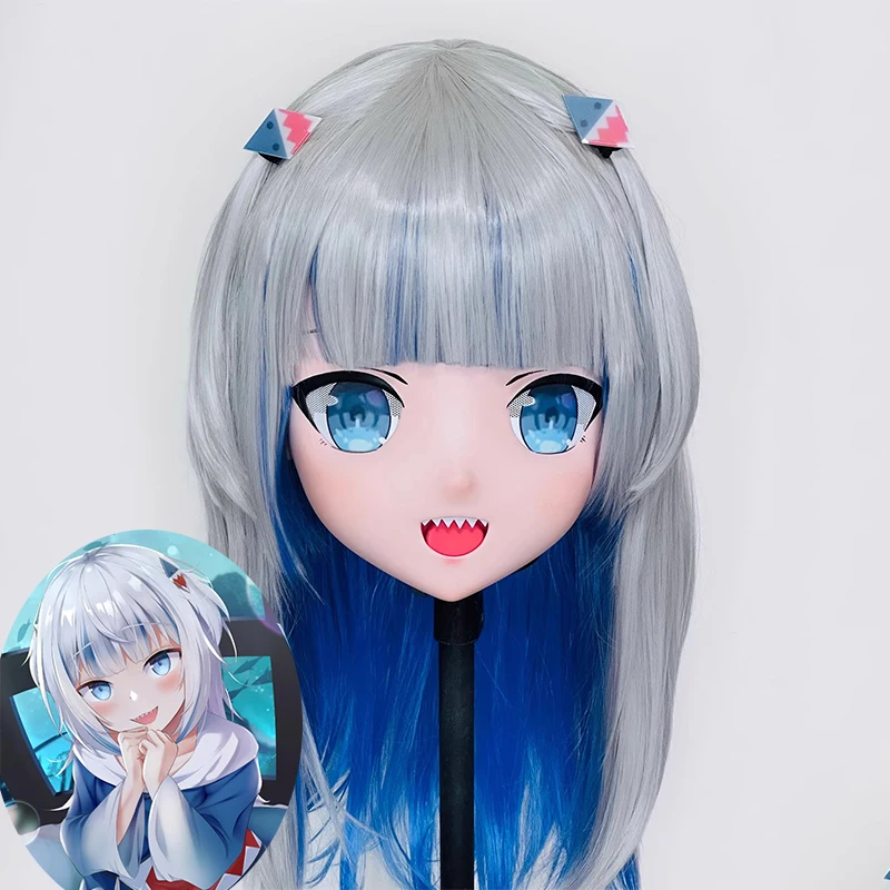 

Full headband lock Customize Full Crossdress Doll Female/Girl Cartoon Character Kig Cosplay Japanese Anime Kigurumi Masks