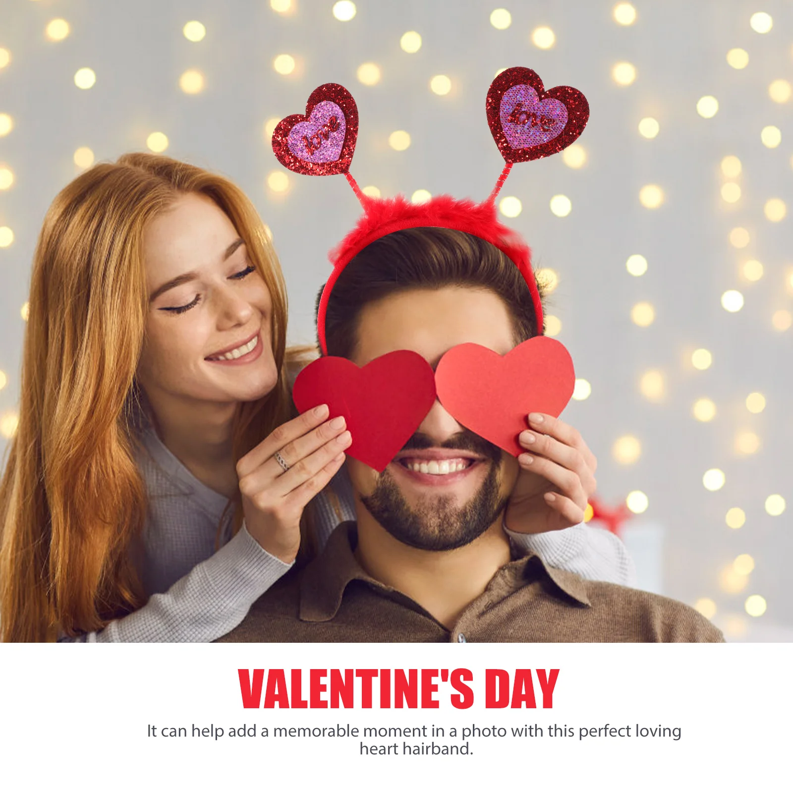 

4 шт., повязки на голову в форме сердца, аксессуары для волос на день Святого Валентина для свадьбы, декоративные головные уборы, легкий пластиковый утюг