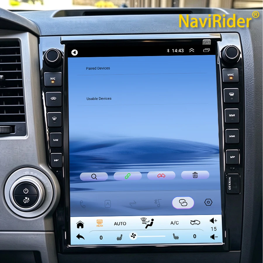 For Toyota Tundra Sequoia 2007-2022 8 Core Car Radio Multimedia Android 14 Player Auto GPS Navi Carplay Head Unit 13inch