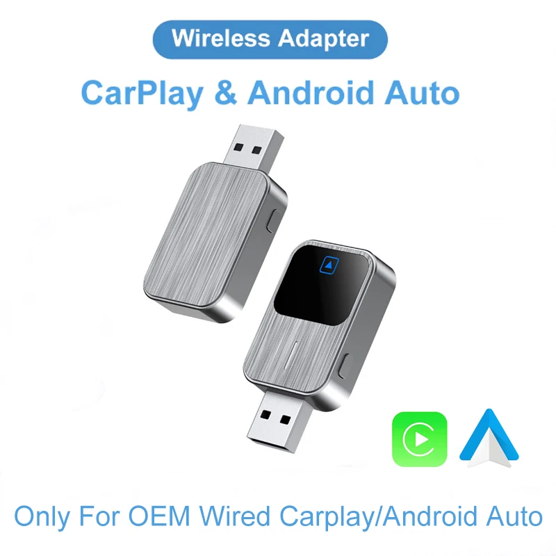2026 Upgraded 2-in-1 Wireless CarPlay And Android Auto In-Car Connectivity Adapter for Enhanced Driving Experience