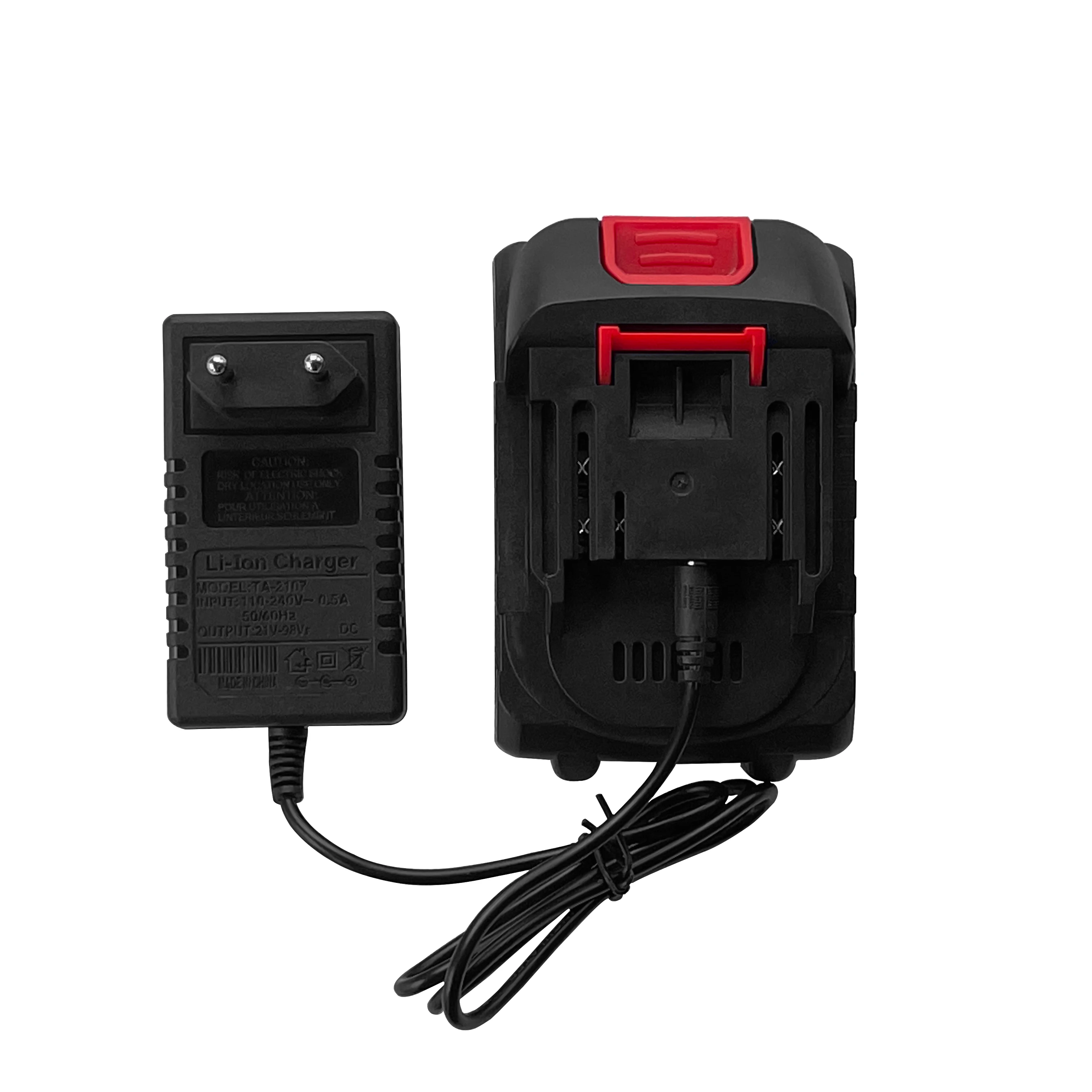 Universal Charger 21V AC Power Adapter Charger with EU Plug and US Plug Suitable for Lithium Electric Drill/Power Screwdriver