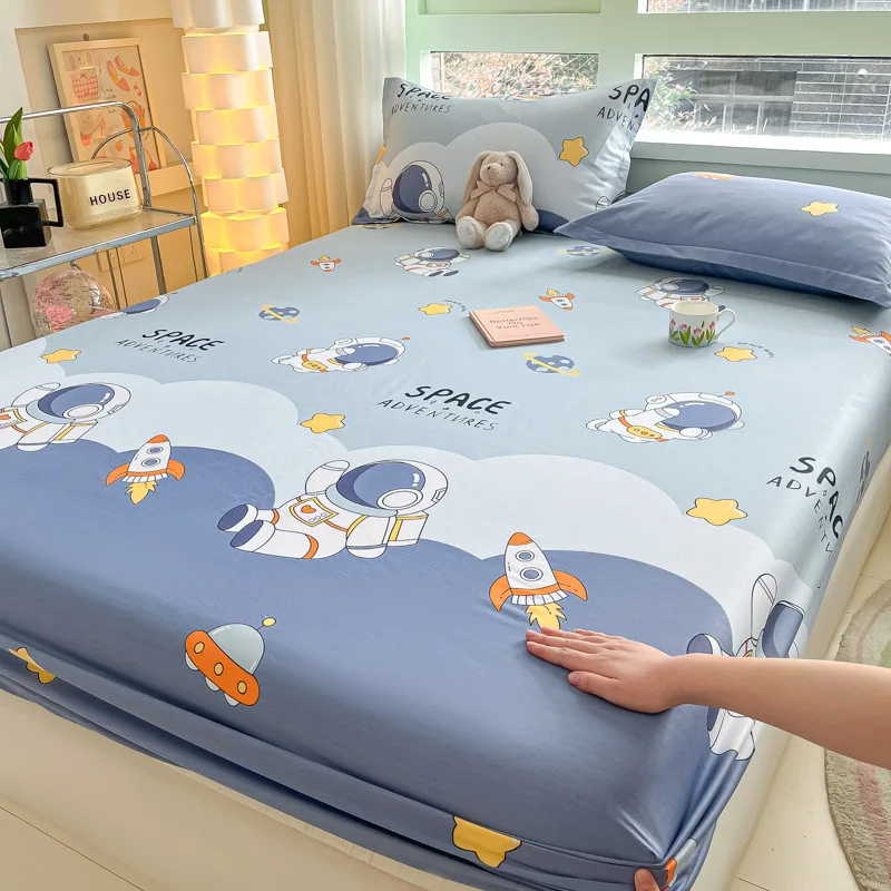 

Customizable 2024 New Jet Small Fresh Cotton Printed Sheet Four Seasons