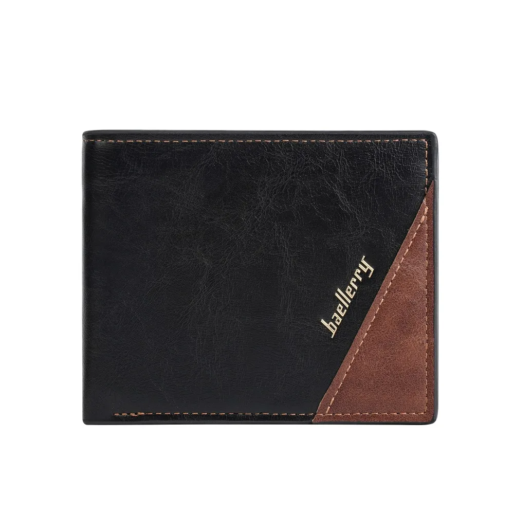 

Bank Card Organizer Korean Style Men Wallet Credit Card Case PU Leather Card Holder Portable 2 Fold Square Storage Bag Male