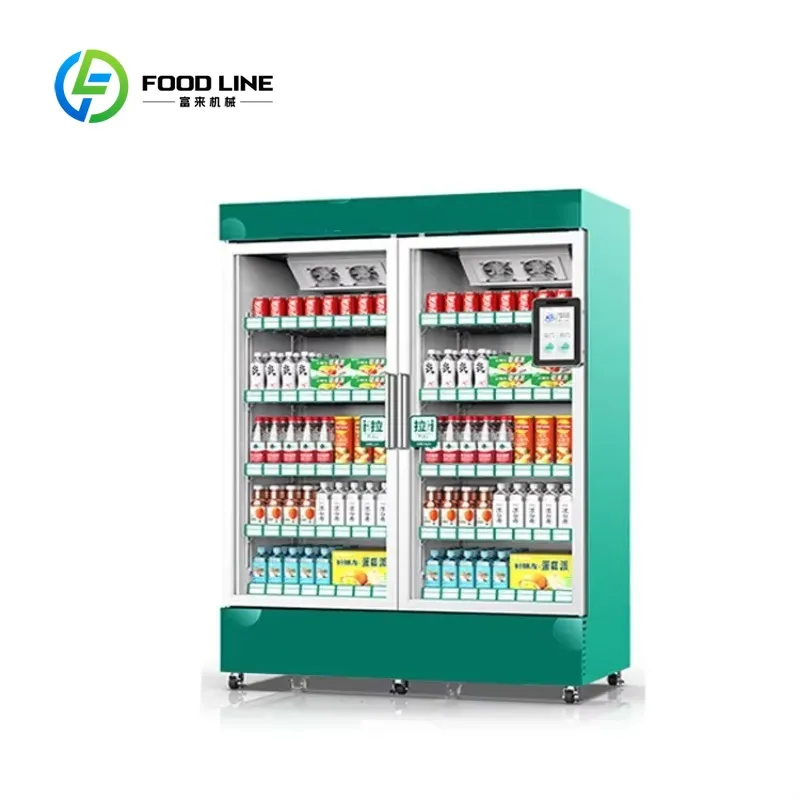 Customized size Beverage & Snacks Face Brush Refrigeration Cabinet Beverage Machine Vending Machine