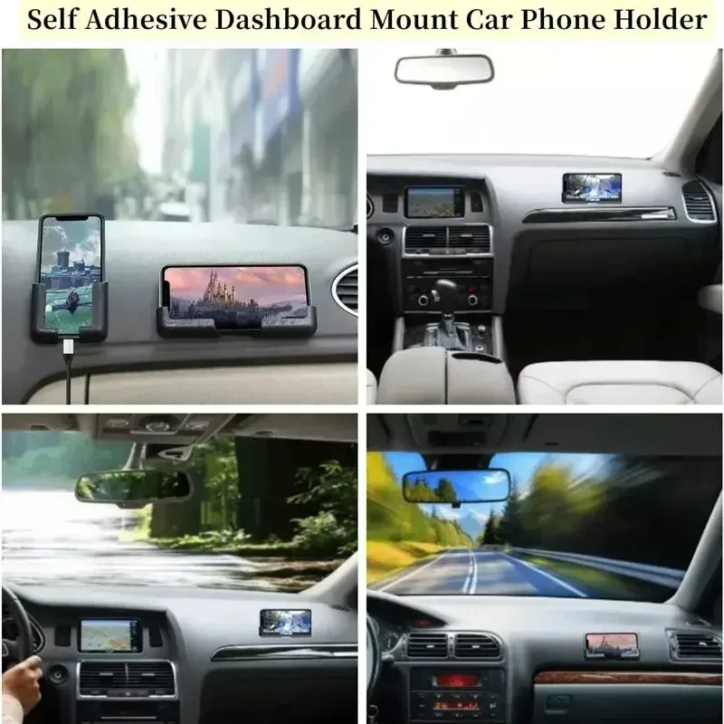 Self-Adhesive Dashboard Phone Mount Holder Car Phone Holder Universal Car Gravity Holder GPS Stand Rack Car Interior Accessories image 6