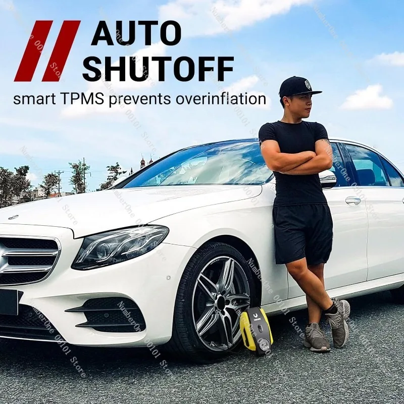 مضخة هواء السيارة | مضخة كهربائية 12 فولت، مضخة إطارات طوارئ محمولة #5