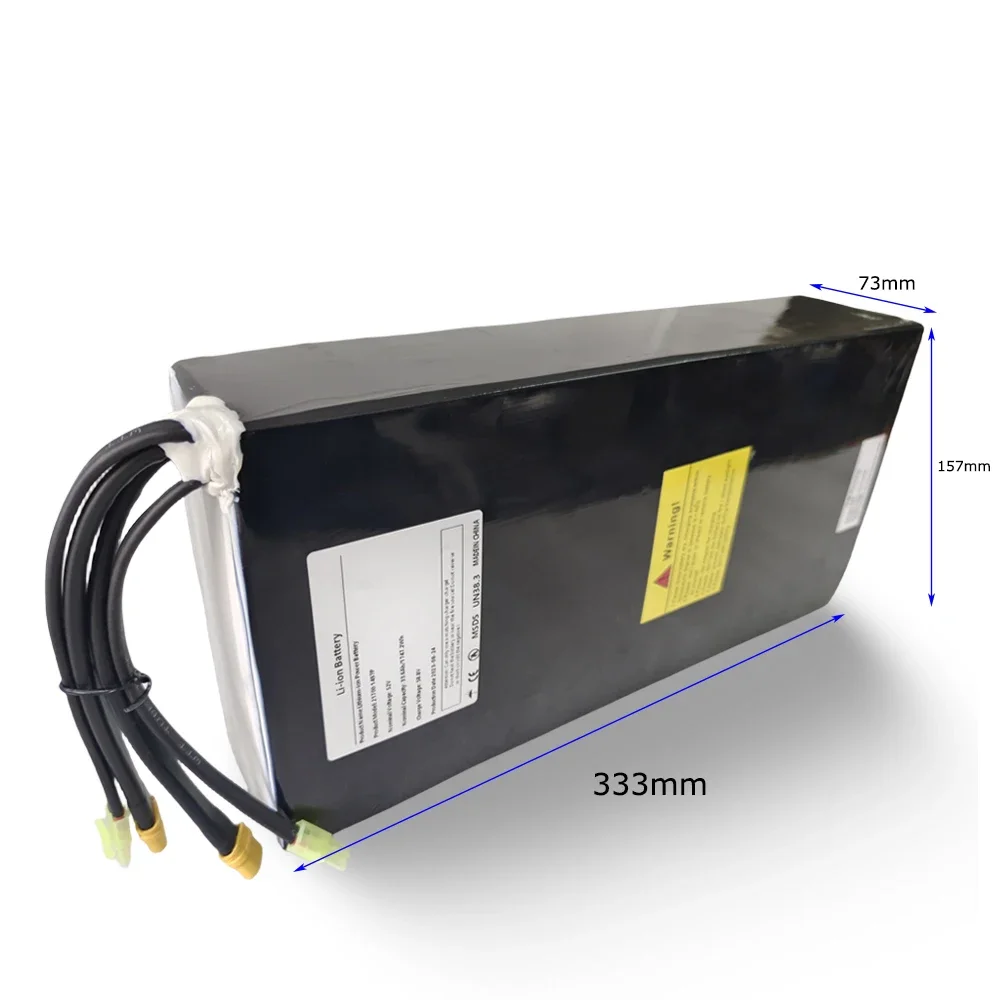 52V 33.6Ah/33600mAh 21700 Rechargeable Lithium 14S7P Battery Pack Suitable For Dual Drive Scooter Battery