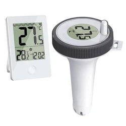 Schwimmbad thermometer schwimmend leicht lesbar, digitales Pool thermometer für Schwimmbäder, Whirlpools, kleine Teiche, Aquarien langlebig