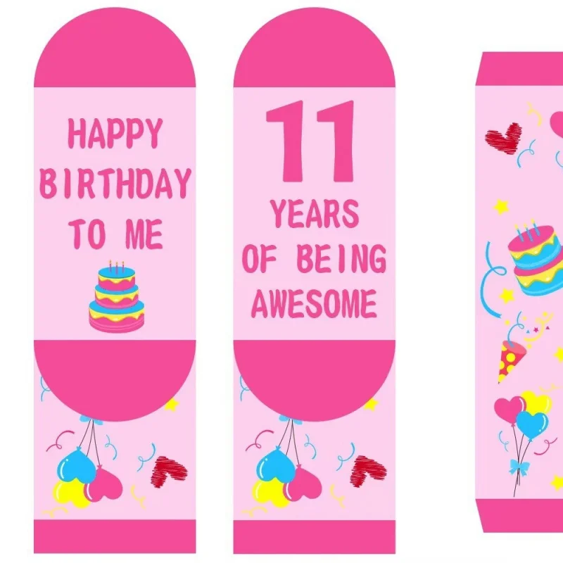 3 Pairs Knitted socks with casual lettering on the sole this girl is now 10 Woman Girls birthday party decoration socks