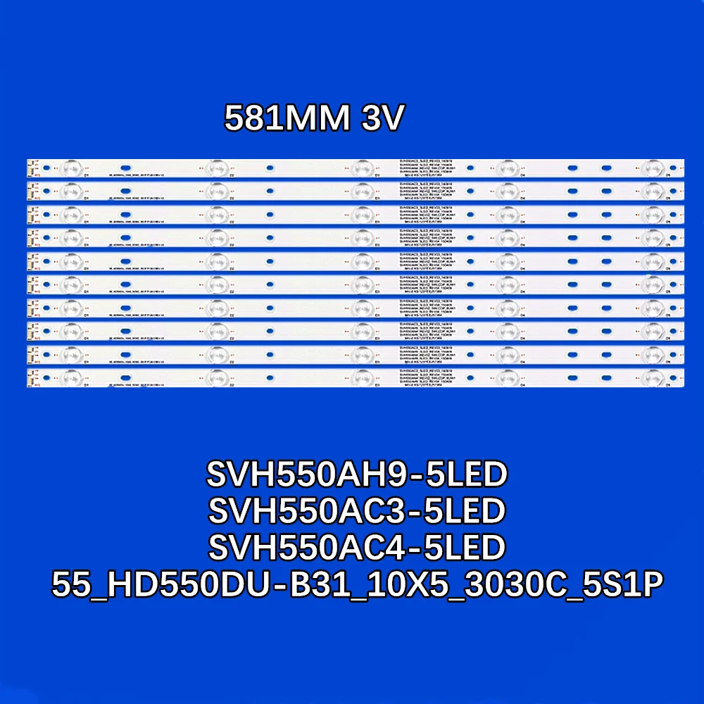 

Фонарь для подсветки телевизора для 55_HD550DU-B31_10X5_3030C_5S1P SVH550AN4_Rev02_5wicop SVH550AC3_5LED SVH550AH9_5LED