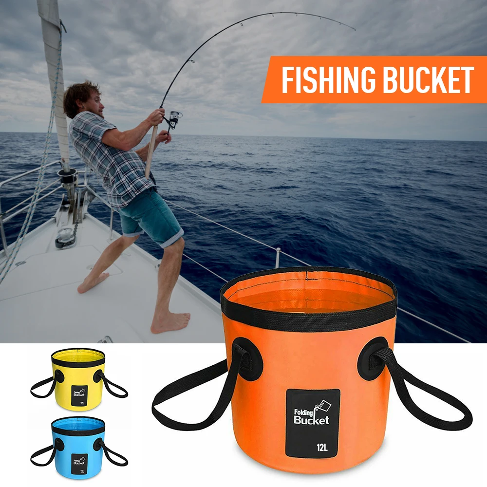 20L Portable Bucket Water Storage Bag Storage Bag Waterproof Water Bag Fishing Folding Bucket Portable Sink Mop Bucket