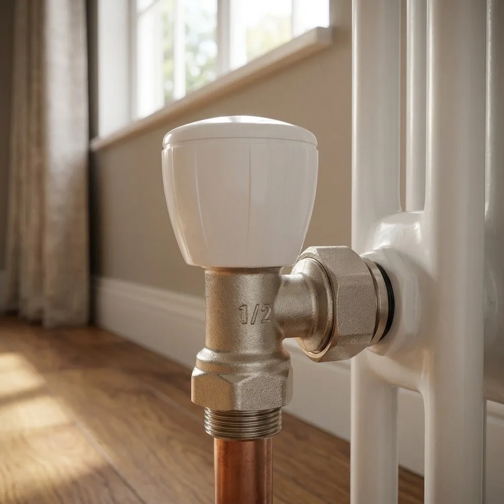 Temperature Control Valve  Radiator Valve Precise DN15 Manual Radiator Valve: Brass Control For Perfect Heat