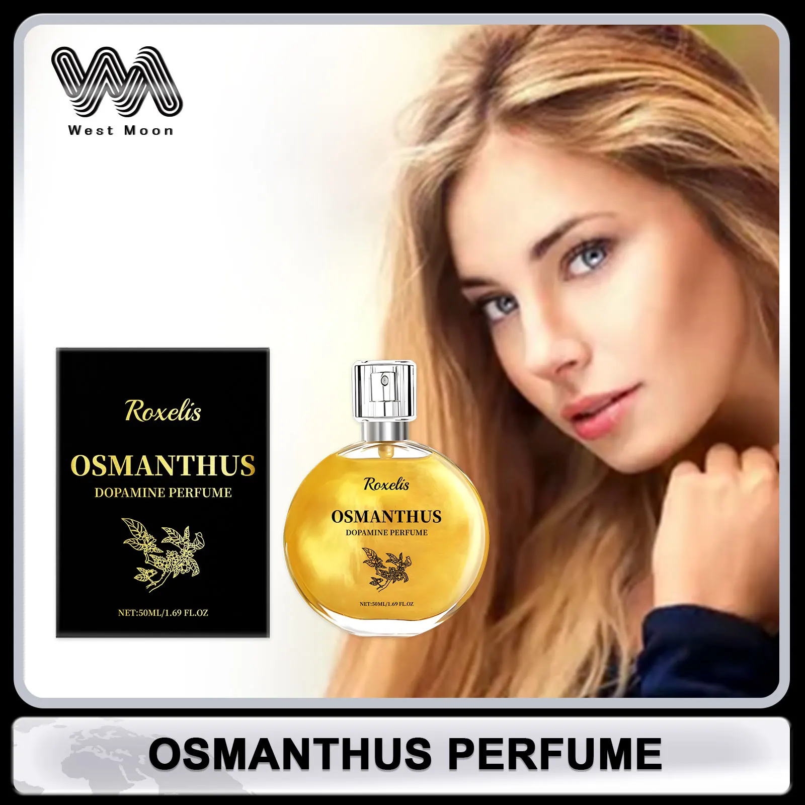 Osmanthus Perfume Lasting Natural Plant Floral Scent Reduce Odor Add Personal Charming Relieving Stress Dating Pheromone Perfume