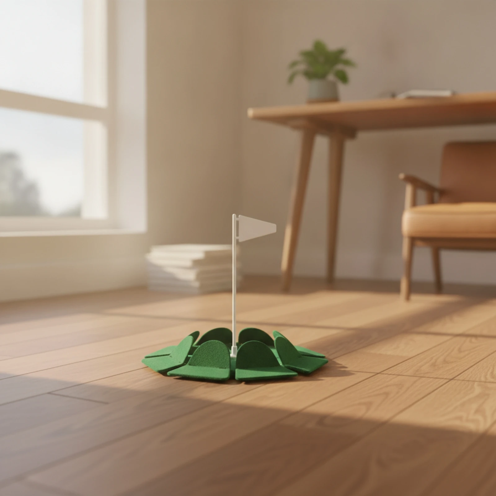 ゴルフパッティング練習用トレイ。収納しやすい設計で、フラッグ - Golf Putter のレビューと価格