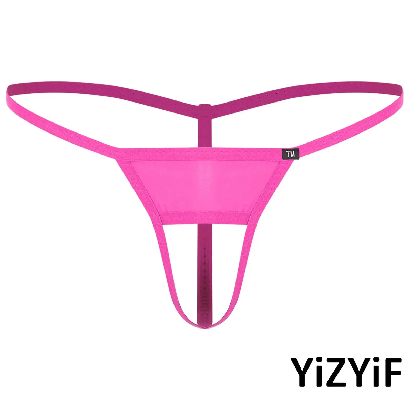 

Mens G-strings Underwear Elastic Spaghetti Band Panties Hollow Out Crotch T-back Thong for Couple Romantic Games Special Nights