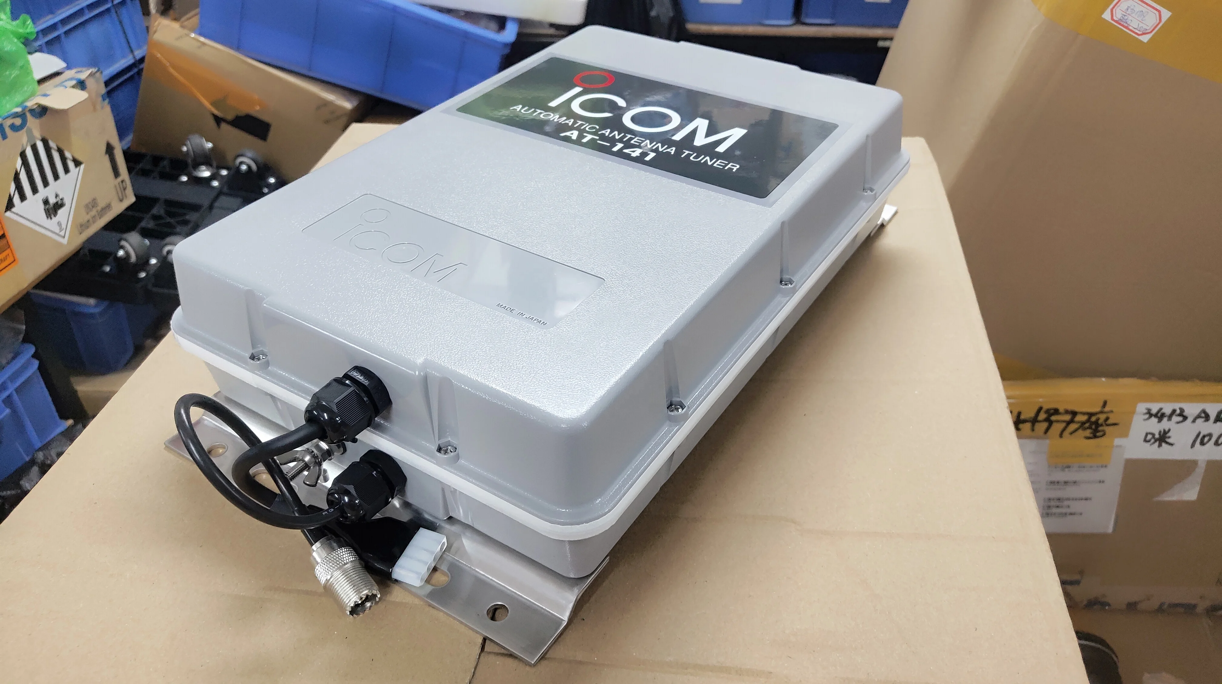 Sintonizador de antena transceptor Icom AT-141 original para IC718 IC-M803