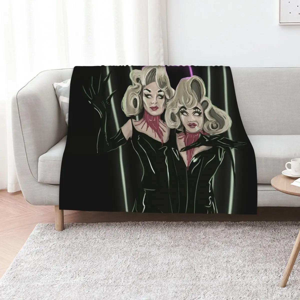 Meet Our Monsters! Boulet Brothers Season 3 Throw Blanket Soft Plaid Retros Decorative Sofa Custom Soft Beds Blankets