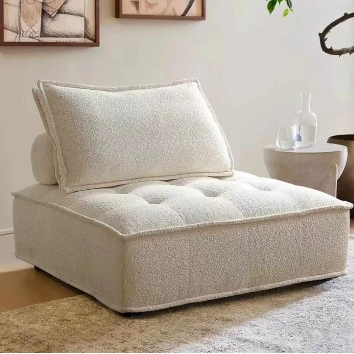 

Single sofa lounger Sofa Tatami Balcony Living Room Leisure Sofa Combination Sofa Chair Lounge Sofa Living Room Furniture