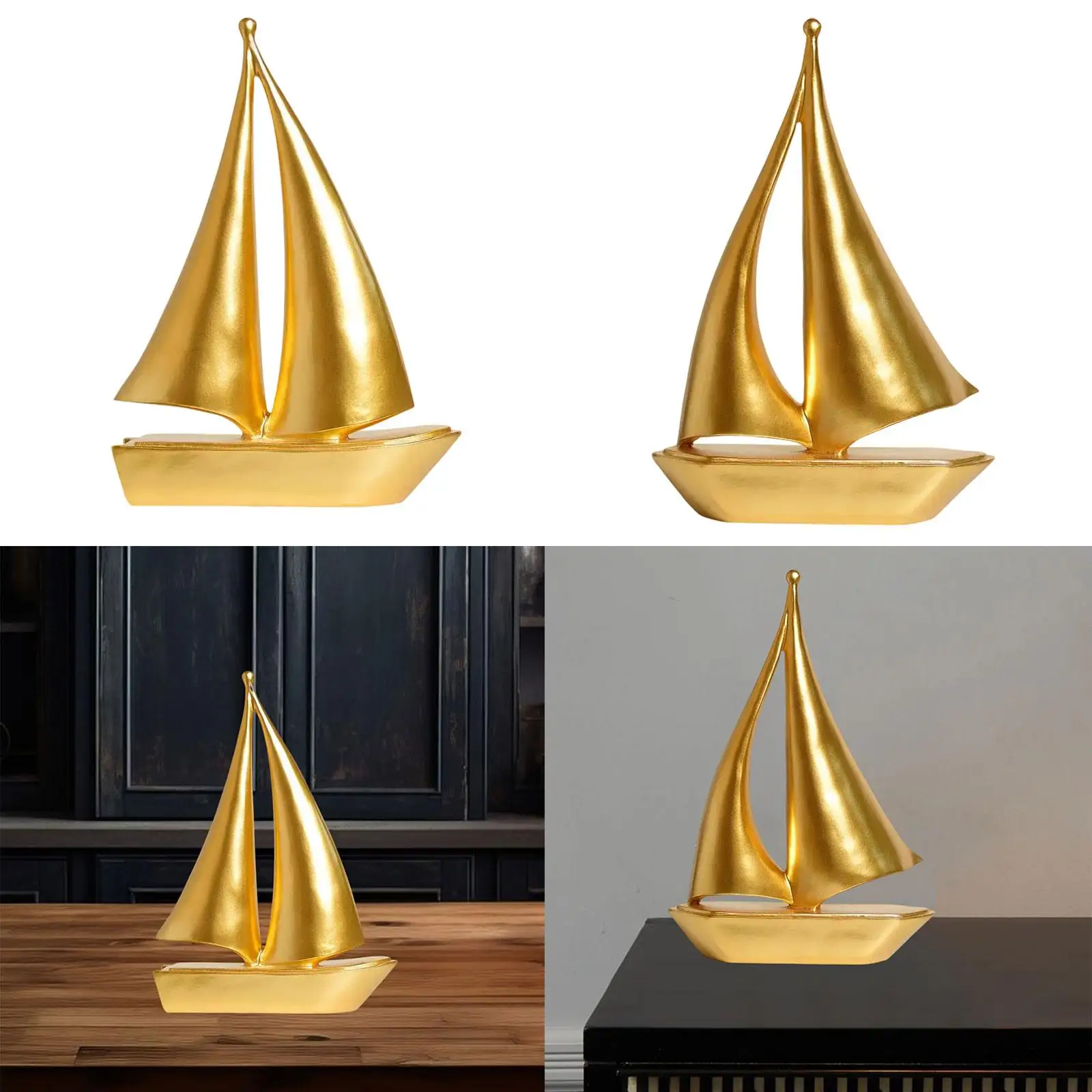 

Sailboat Decor Accents Gifts Ornament Figurine for Bathroom Home Table