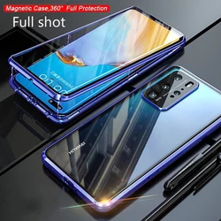 360 Metal Magnetic Glass Case For OPPO Reno 11 8 Lite 5 6 7z 8T 8 Z 10 Pro Plus 5G Cases Lens Protection Cover Coque