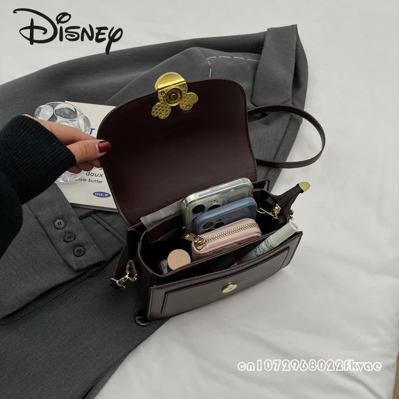 Disney Mickey nowa damska torba Crossbody modna wysokiej jakości damska torba na ramię jednolity kolor uniwersalna torba damska dojeżdżająca do pracy