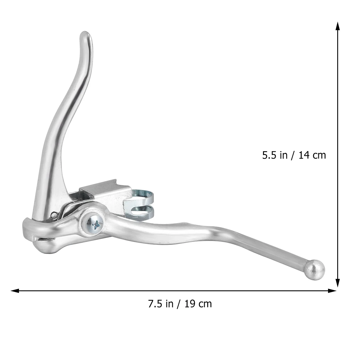 

1Pair Durable Aluminum Alloy Bike Brake Handle Cycling Parts for Road and Racing Bikes Smooth Surface Silver Bike Brake Handle