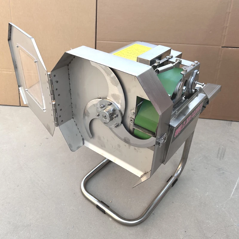 Fatiador comercial industrial de cenoura e batata, máquina de corte de frutas e vegetais, gengibre, cebolinha, aipo, picador