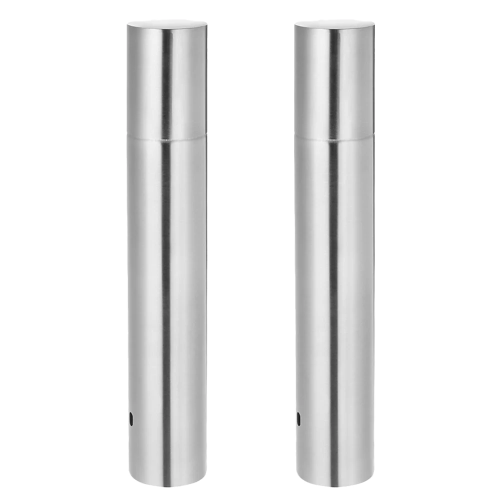 2pcs Stainless Steel Document Tube Holder Cylindrical Certificate Storage Container For Birth Certificate Diploma Portable File