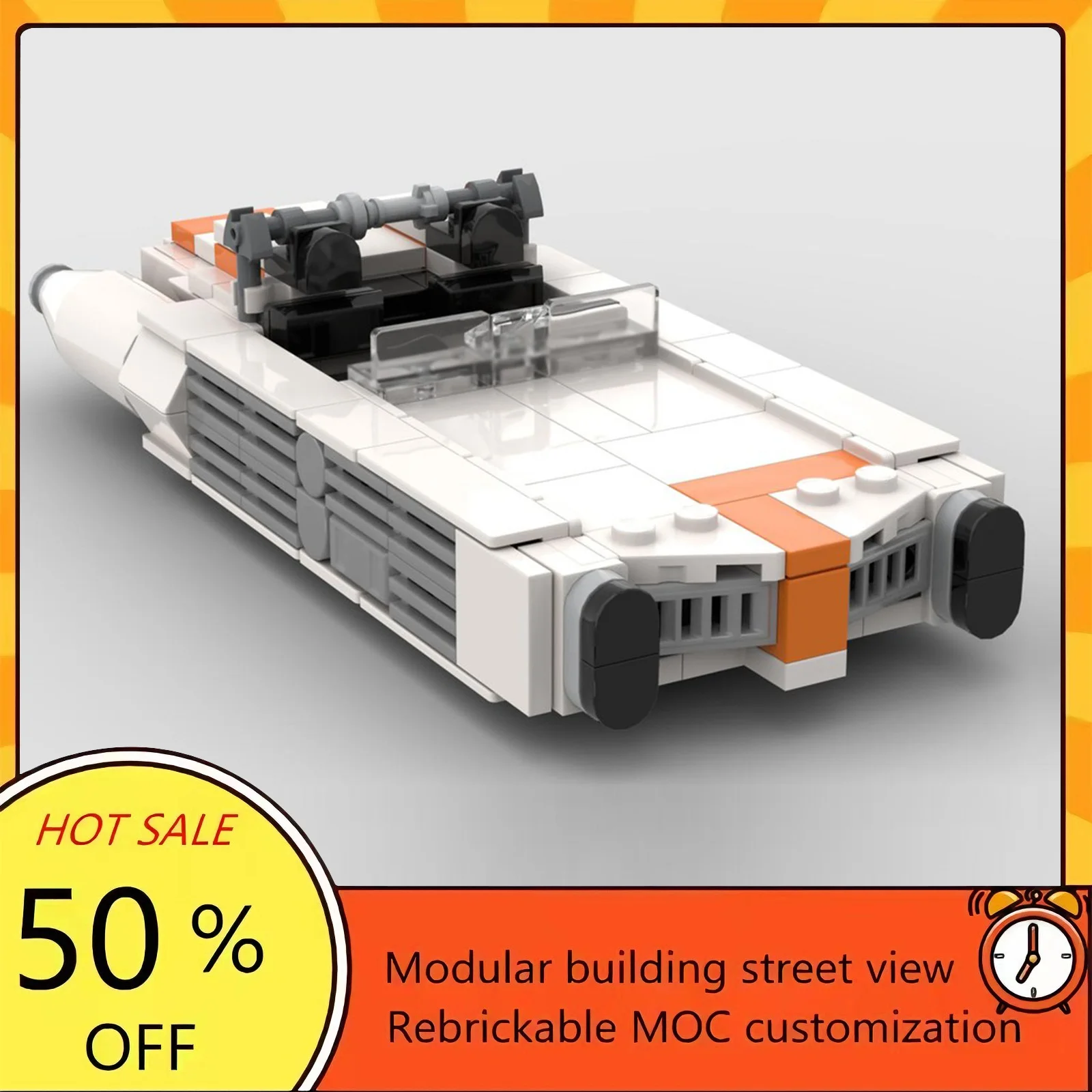 

Набор для сборки космического корабля из 213 деталей, популярная модель по мотивам фильма «Звездные войны», модульные строительные блоки, технологичный подарок, игрушка для детей на праздник