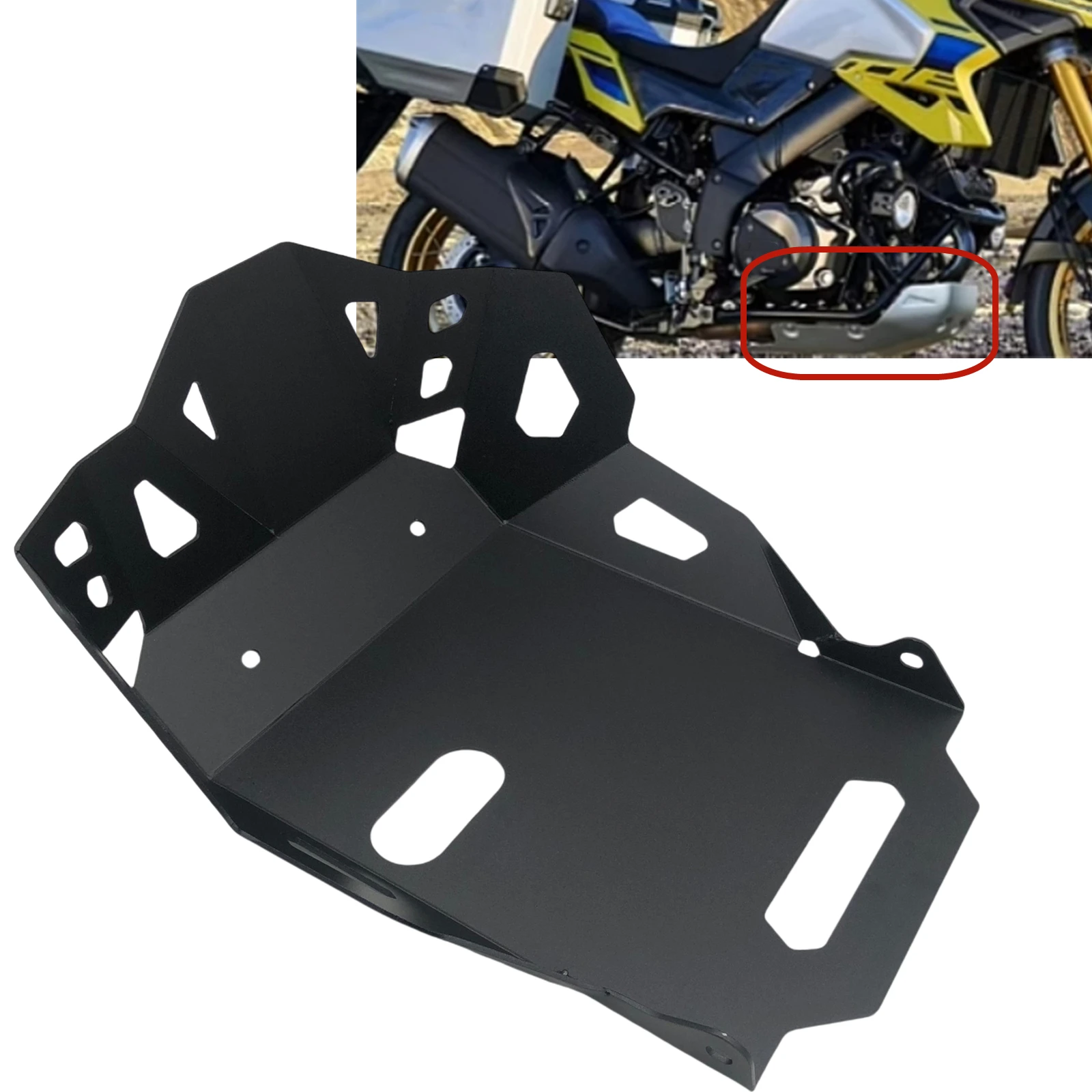 For SUZUKI V-STROM 800DE 2023-2024 Motorcycle Lower Engine Cover Guard Plate Protector