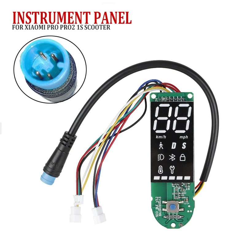 Bluetooth board scooter digital instrument panel with lock function suitable for Xiaomi Pro Pro2 1S