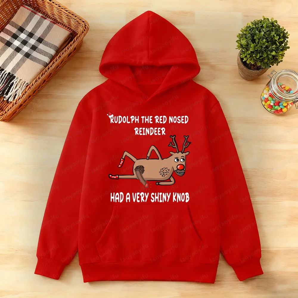 حفلة عيد الميلاد البلوز مضحك الجدة وقح رودولف هوديس القبيح عيد الميلاد ملابس رجالي الكبار عيد الميلاد مهرجان ازياء عطلة القمم #2