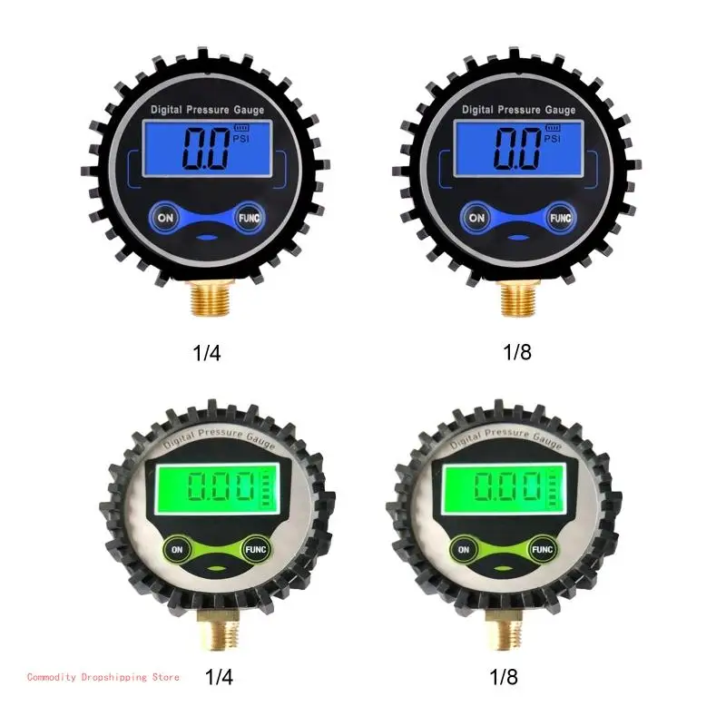 G1/G1/2 Pressure Meter Tire Pressure Gauge Digital Tire Pressure Gauge 0-250Psi Tyre Tire Air Pressure Gauge Mete