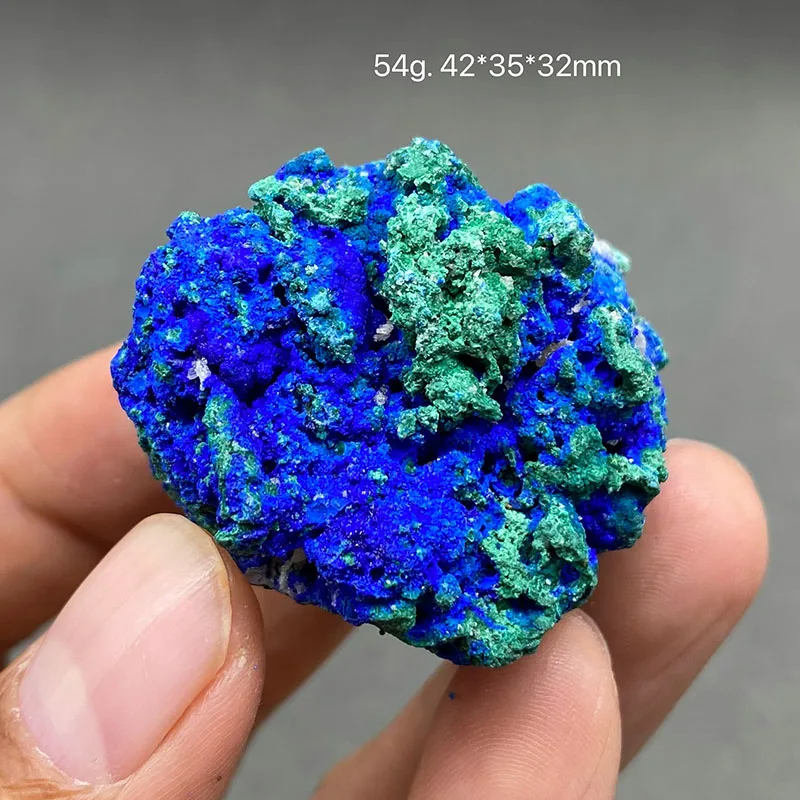 100% Natural  Azurite and malachite bead Mineral Specimen Healing Crystal Gem Home Decor Collectibles