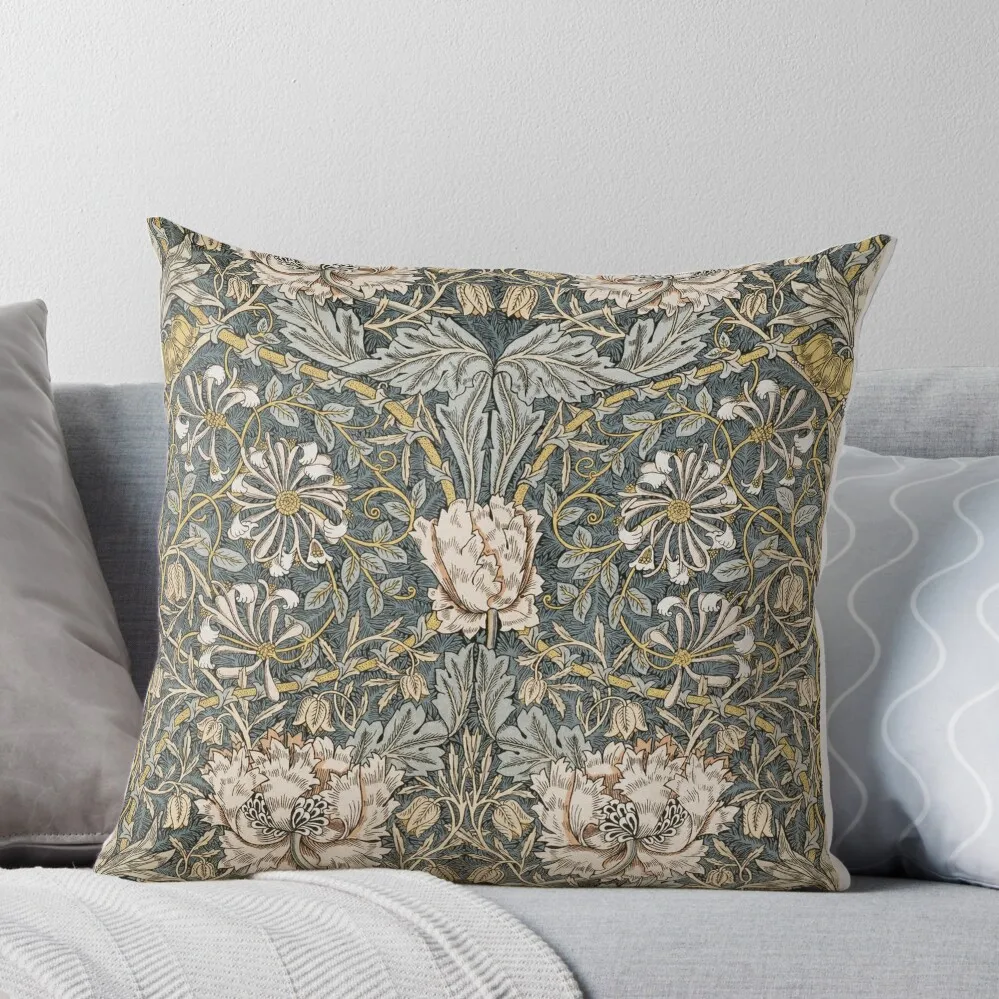 

William Morris - Pimpernel Throw Pillow autumn decoration autumn pillowcase