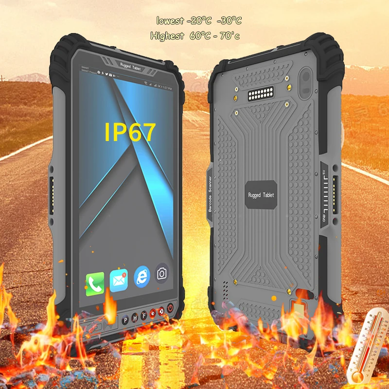 

Industrial 8 Inch Android Rugged Drop-proof IP67 1000 Nits Waterproof Dustproof Multi-Touch Screen Professional Tablet Pc