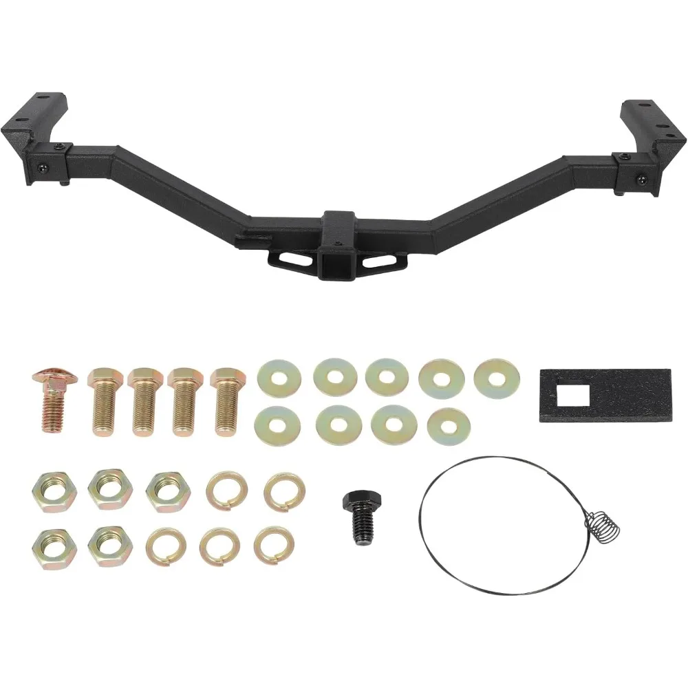 

Class 3 Trailer Hitch Fit For 2011-2019 for Ford Explorer Black 2 Inch Towing Receiver Powder Coated Steel