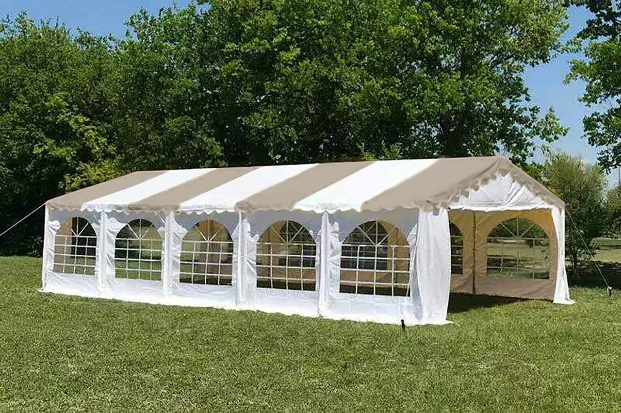 Customizable 5x10m Wedding Marquee Tent for 80 People(with Ground Bar)