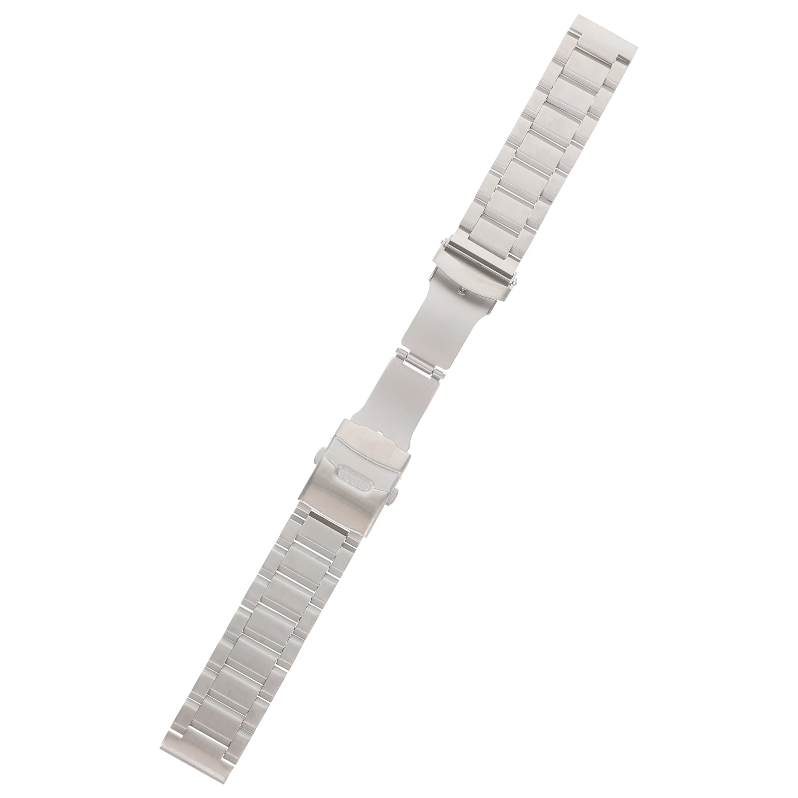 

22mm Stainless Watch 22Mm Stainless Steel Watch Deployment Buckle Straight End 185mm Compatible Replacement Strap