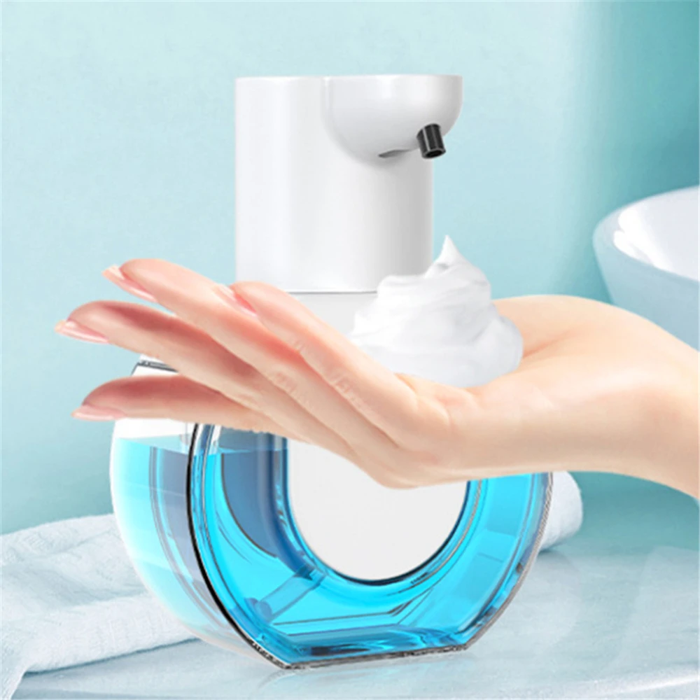 430ML Automatic Sensor Soap Dispenser Rechargeable 4 Gears Adjustable Wall Mounted Infrared Induction Foam Liquid Soap Dispenser