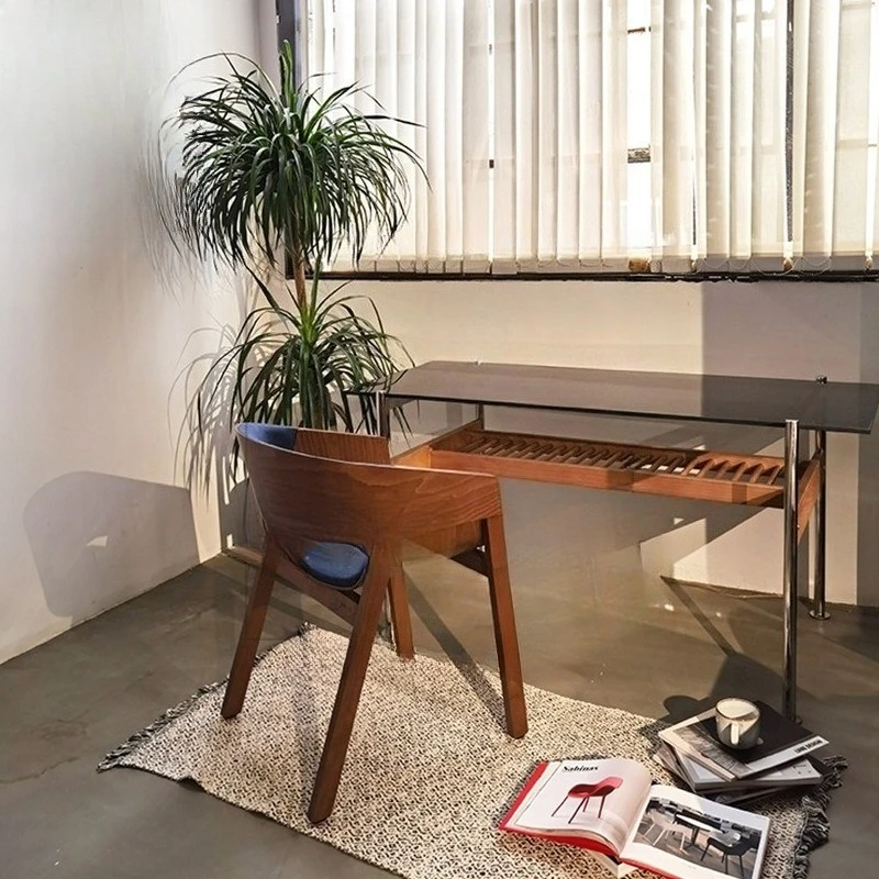 

Скандинавский ins ветровой среднесталлический промышленный ветровой стол из нержавеющей стали, длинный стол для конференций, компьютерный стол из цельного дерева, письменный стол