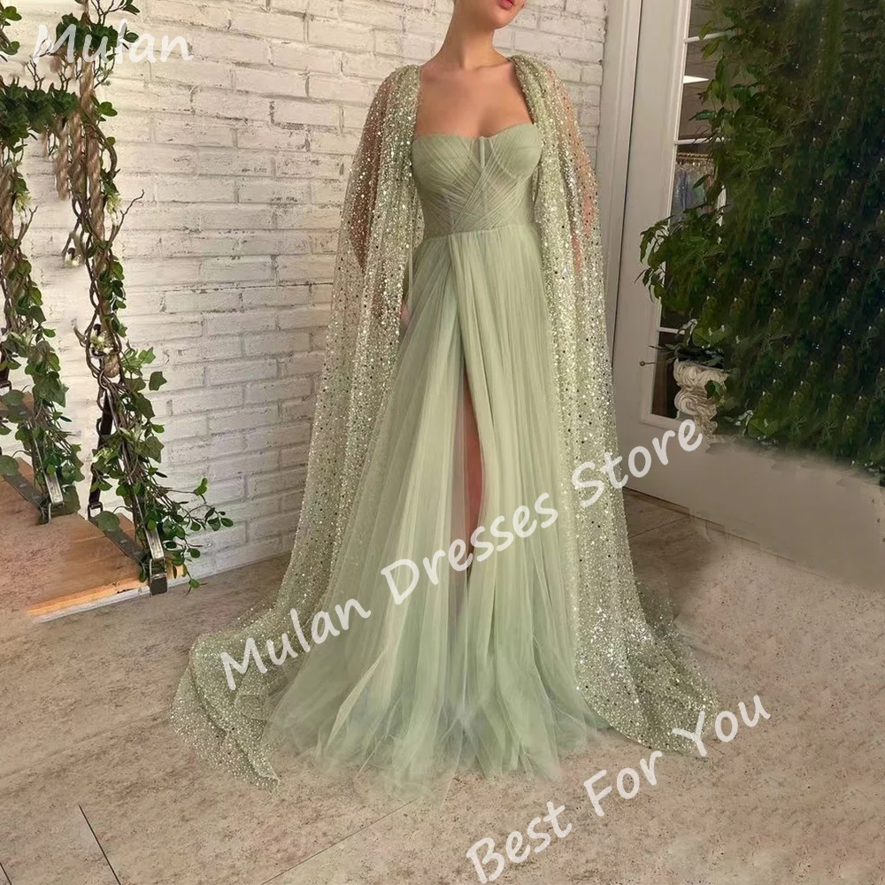 

Customized Elegant Long Sparkle Prom Dresses for Women Sweetheart Floor-Length Wedding Guest Dress Special Events Vestidos 2025