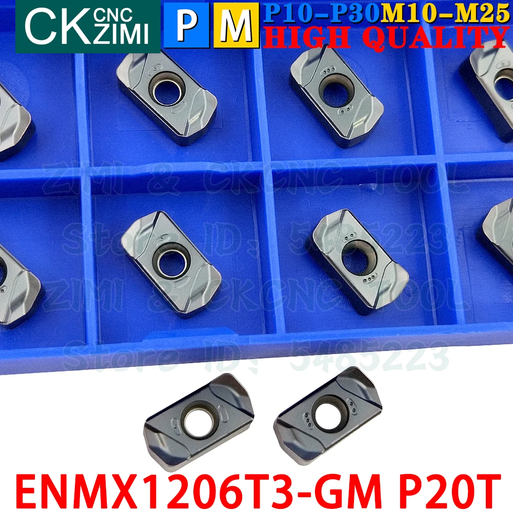 ENMX1206T3-GM P20T ENMX 1206T3 GM P20T คาร์ไบด์ Fast Feed มิลลิ่งแทรกโลหะ LNMU LNMU0303 ENMX1206T3 GM P20T CNC เครื่องกลึงโลหะเครื่องมือสำหรับ LNMU03R