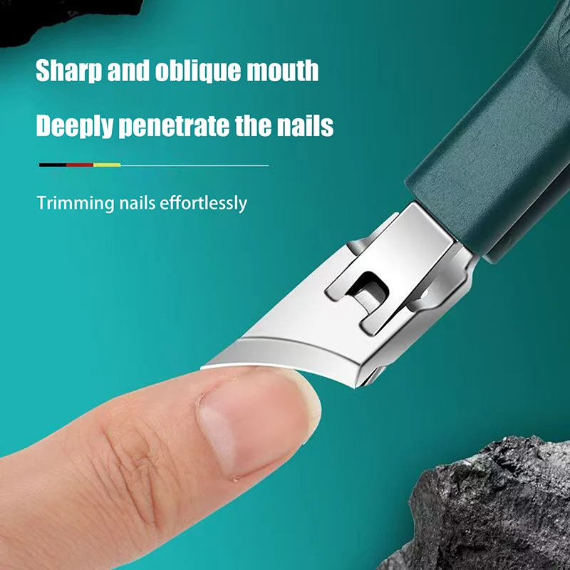 Professional Sharp Oblique Mouth Nail Clippers Trimmer Cutters Anti Sling Care Tools Chiropody Podiatry Stainless Foot Care Tool