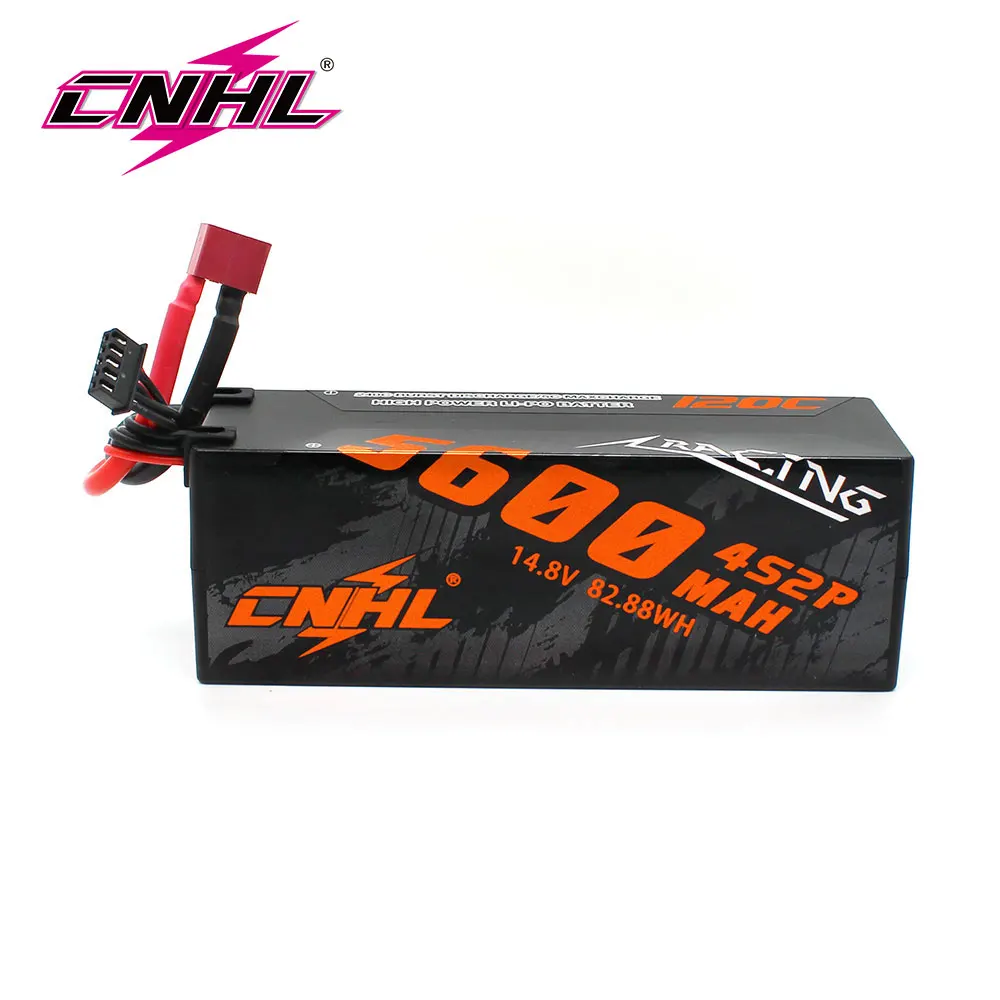 CNHL 4S 14.8V Lipo Battery 5600mAh 120C Racing Series Hard Case With Deans EC5 Plug For RC Car Rally Truck Buggy Off-Road Boat