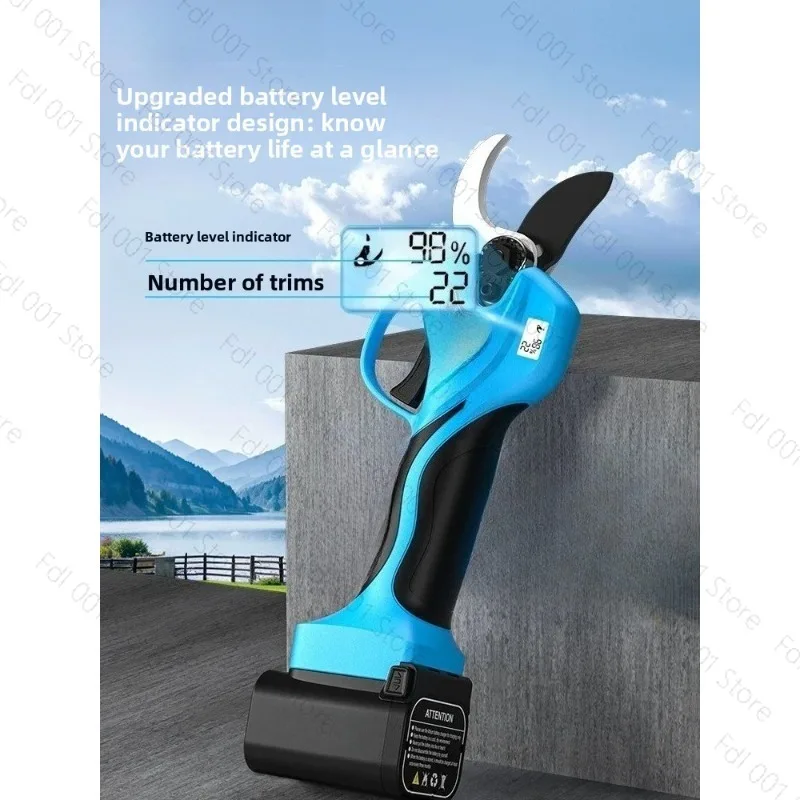 Cordless Electric Pruning Shears Lithium Battery Garden Tree Trimming Scissors