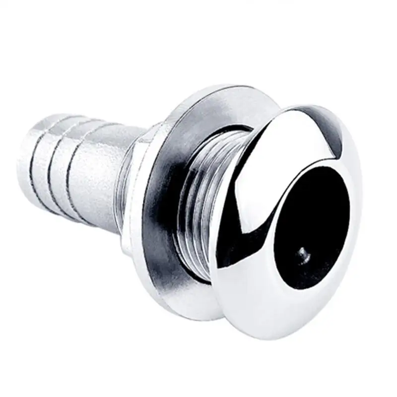 Boat Hose Joint Stainless Steel Yacht Hull Connector Multifunctional Exits Speedboat Supplies Thru Drain Connector For Boats